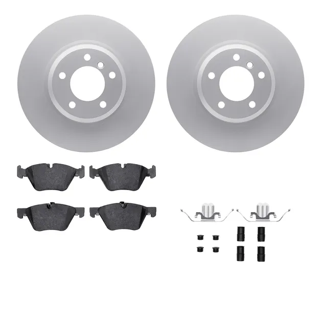 R1 Concepts WDTH1-31041 Brake Rotors - Carbon Coated W/ Euro Ceramic Pads & Hdw